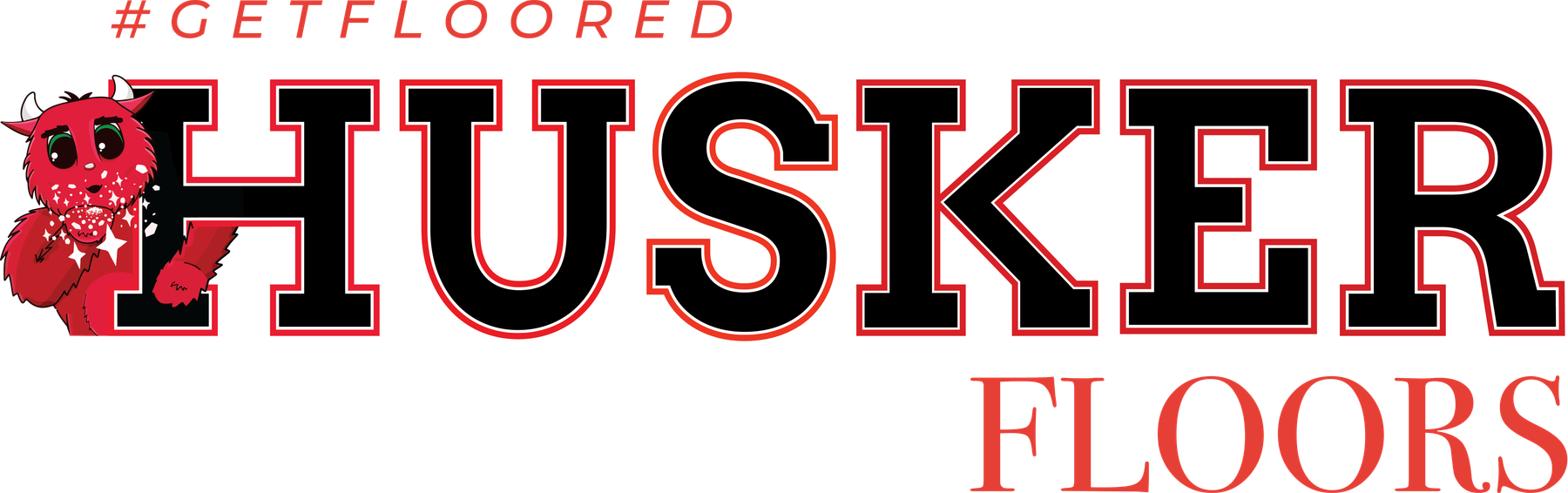 Husker Floors — Get Floored, with the Husker monster