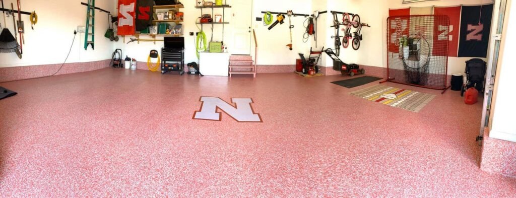 Custom Branded Flake Floor